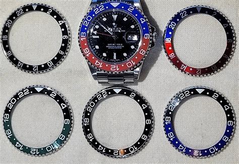 rolex gmt bezel insert sizes|Rolex replacement bezel insert.